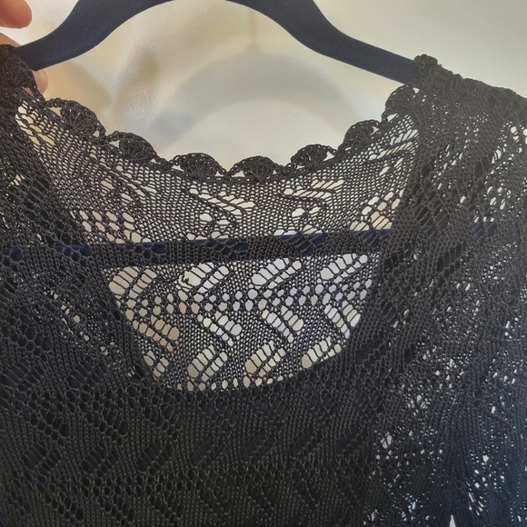 Free People Crochet Black Dress Size XS - Picture 2 of 12